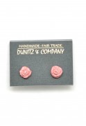 Tiny Roses Ceramic Studs